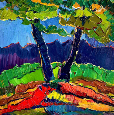 Pittura intitolato "With you" da Nikol Aghababyan, Opera d'arte originale, Olio