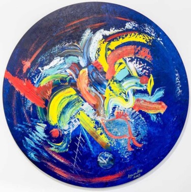 Painting titled "Abstraction" by Ayuna Kanatkalieva, Original Artwork, Acrylic