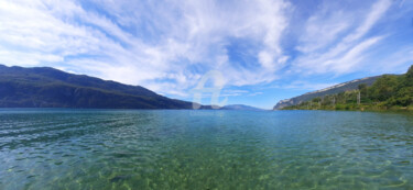 Photography titled "Le lac du Bourget" by Monique Pouzet, Original Artwork, Non Manipulated Photography