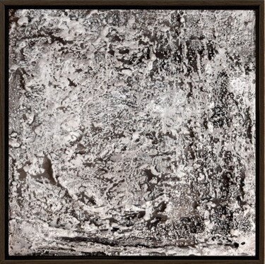 Painting titled "White land" by Cristina Simeoni, Original Artwork, Acrylic Mounted on Wood Stretcher frame