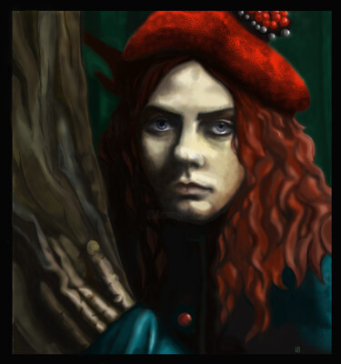 Pittura intitolato "Первая" da Yuri Ivanov, Opera d'arte originale, Pittura digitale