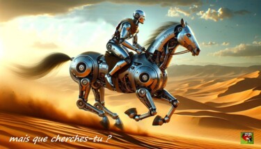 Digital Arts titled "mais que cherches-t…" by Pierre Peytavin, Original Artwork, AI generated image