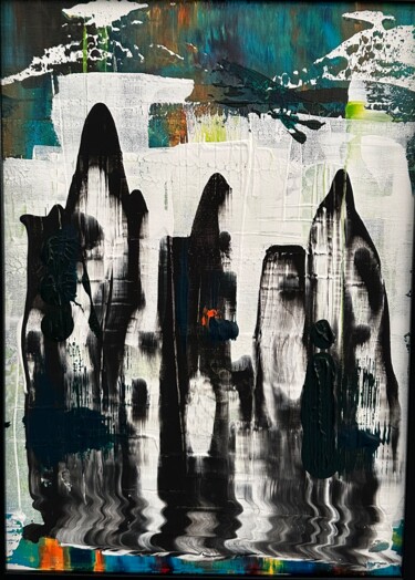 绘画 标题为“Город 3” 由Mishel Larsen, 原创艺术品, 丙烯