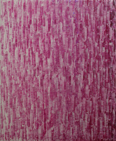 Fondu couleur blanc rose. Peinture intitulée "Fondu couleur blanc…" par Jonathan Pradillon, Œuvre d'art originale, Acrylique Monté sur Châssis en bois