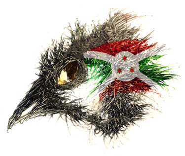 数字艺术 标题为“Pandemi Bird Burundi” 由Johann Sidlo, 原创艺术品, 数字油画
