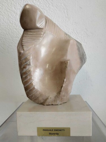 제목이 "Morente"인 조형물 Pasquale Simonetti로, 원작, 돌