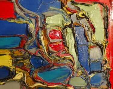 Peinture intitulée "plan rapproché sur…" par Frederic Servian, Œuvre d'art originale, Huile