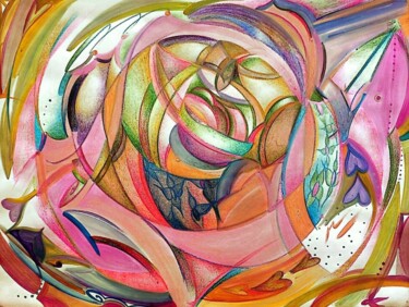 Disegno intitolato "Plenitud" da Paula Reschini M, Opera d'arte originale, Matita Montato su artwork_cat.