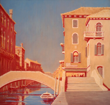 Peinture intitulée "Quai de la Misérico…" par François Cusson, Œuvre d'art originale, Pastel Monté sur Panneau de bois