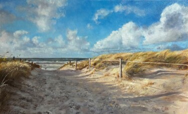 Дорога к морю/ Road to the sea 绘画 标题为“Дорога к морю/ Road…” 由Полина Середа, 原创艺术品, 油