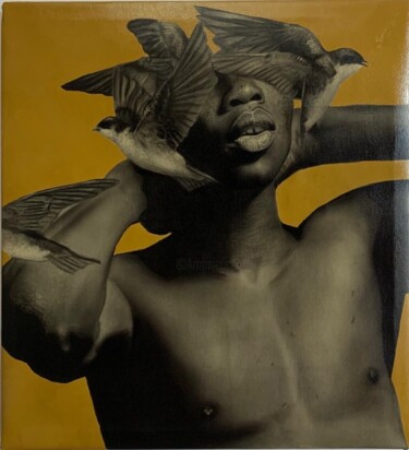 Peinture intitulée "Blind in the freedo…" par Ritchelly Oliveira, Œuvre d'art originale, Acrylique Monté sur Châssis en bois