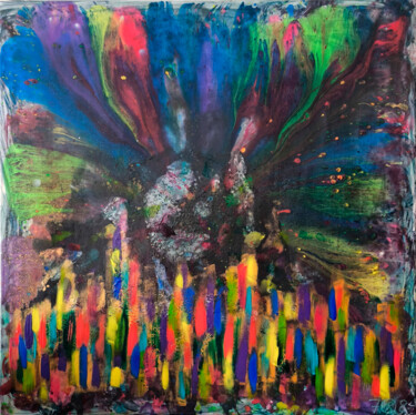 Pintura titulada "Born" por Fusion Anciennement Mister.O78, Obra de arte original, Acrílico