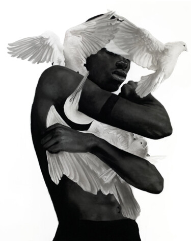 Peinture intitulée "They didn't teach m…" par Ritchelly Oliveira, Œuvre d'art originale, Acrylique Monté sur Châssis en bois