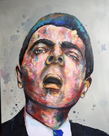 Peinture intitulée "Arf....." par Pascal Fairier, Œuvre d'art originale, Acrylique