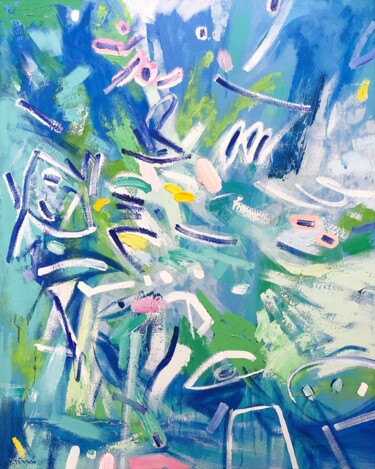 Painting titled "Dancing under the b…" by Tung Duc Pham, Original Artwork, Acrylic