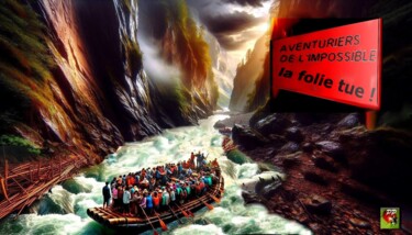 数字艺术 标题为“aventuriers de l'im…” 由Pierre Peytavin, 原创艺术品, AI生成的图像