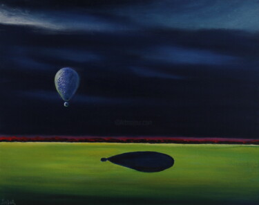 Картина под названием "Baloon series-4" - Serguei Borodouline, Подлинное произведение искусства, Масло