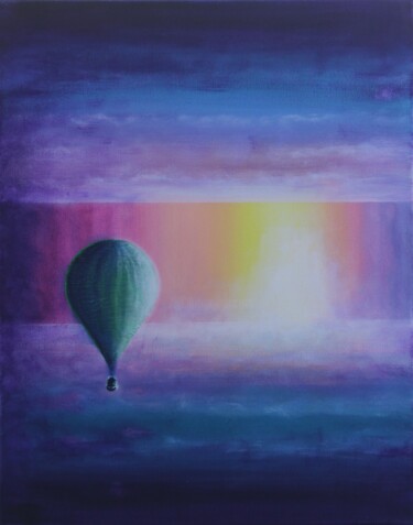 绘画 标题为“Baloon series-5” 由Serguei Borodouline, 原创艺术品, 丙烯