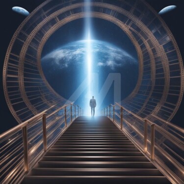 Artes digitais intitulada "quantum trangenizat…" por Eduardo Vidal, Obras de arte originais, Pintura digital