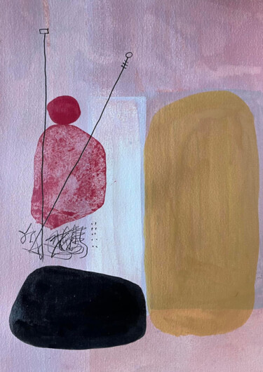 Peinture intitulée "Composition 1" par Arnaud Quercy, Œuvre d'art originale, Acrylique