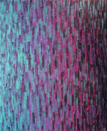 Painting titled "Fondu couleur bleu…" by Jonathan Pradillon, Original Artwork, Acrylic Mounted on Wood Stretcher frame