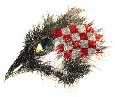 数字艺术 标题为“Pandemi Bird North…” 由Johann Sidlo, 原创艺术品, 数字油画