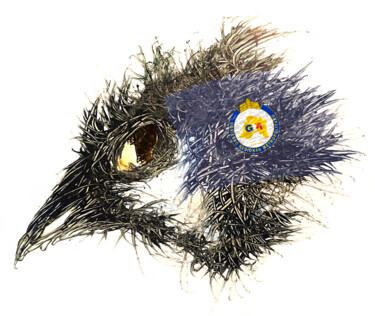 数字艺术 标题为“Pandemi Bird Metrop…” 由Johann Sidlo, 原创艺术品, 数字油画