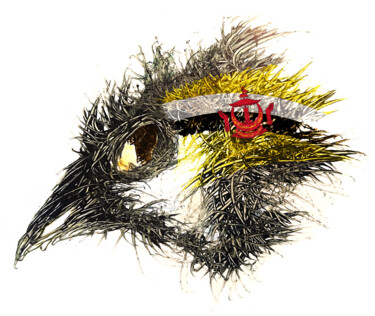 数字艺术 标题为“Pandemi Bird Brunei” 由Johann Sidlo, 原创艺术品, 数字油画