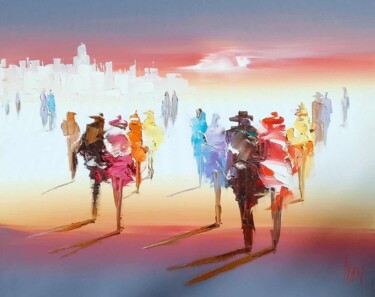 제목이 "Coucher de soleil à…"인 미술작품 Ivan로, 원작, 기름
