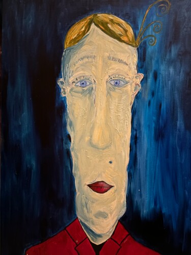 Peinture intitulée "Arthur" par Math-B, Œuvre d'art originale, Huile Monté sur Châssis en bois