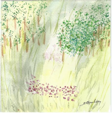 绘画 标题为“Πρώιμη Άνοιξη” 由Despina Vrouvaki, 原创艺术品, 水彩