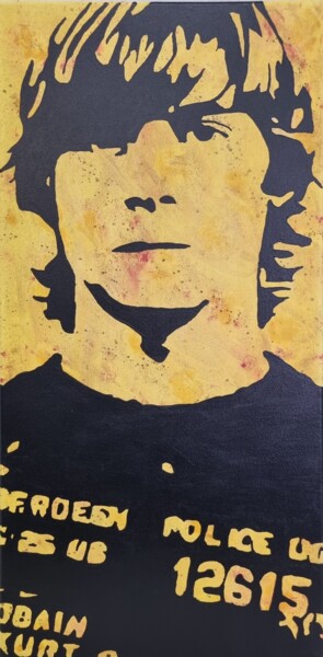 "Identité K" başlıklı Tablo David Jaccard tarafından, Orijinal sanat, Akrilik