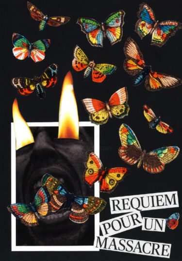 拼贴 标题为“Requiem pour un mas…” 由Marion Revoyre, 原创艺术品, 拼贴