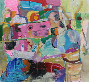 Painting titled "Spring" by Sergiy Dekalyuk, Original Artwork, Acrylic