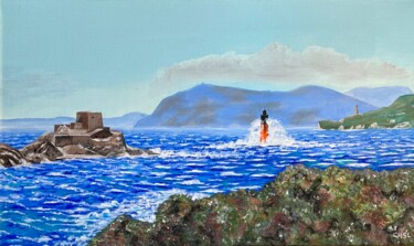 绘画 标题为“La Jeanne garde, Pe…” 由Charles Lienemann, 原创艺术品, 油 安装在木质担架架上