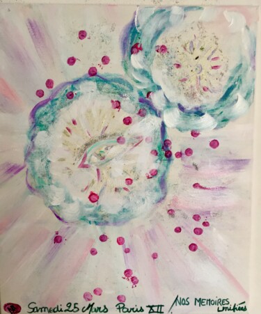 Peinture intitulée "Nos Mémoires Unifié…" par Nathalie Bellanger, Œuvre d'art originale, Acrylique