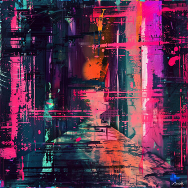 Digital Arts titled "AI PAINTING S" by Nicodigitalart, Original Artwork, AI generated image Mounted on Aluminium