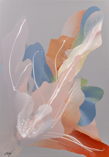 绘画 标题为“Flowers of winter” 由Weronika Dylag, 原创艺术品, 丙烯 安装在木质担架架上