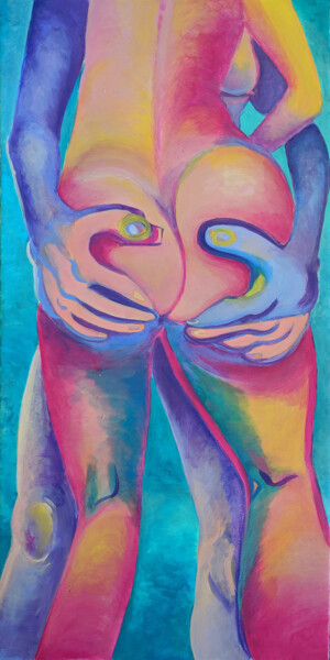Pants-Off Dance Off #3 绘画 标题为“Pants-Off Dance Off…” 由Oberlin The Artist, 原创艺术品, 丙烯