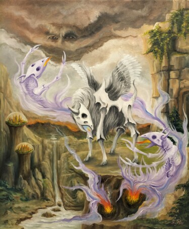 Peinture intitulée "Gregory Pyra piro p…" par Gregory Pyra Piro, Œuvre d'art originale, Huile Monté sur Châssis en bois