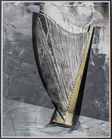 Pittura intitolato "Harp'ange" da Thérèse Barisan, Opera d'arte originale, Olio