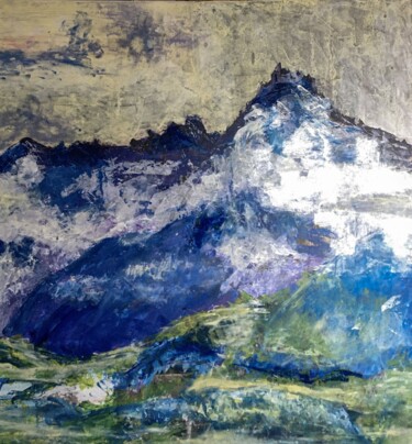 Peinture intitulée "Clin d'oeil à F. Ho…" par Thérèse Barisan, Œuvre d'art originale, Acrylique Monté sur Châssis en bois