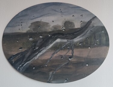 Painting titled "God's cry / Plač Bo…" by Daddy Noob, Original Artwork, Acrylic