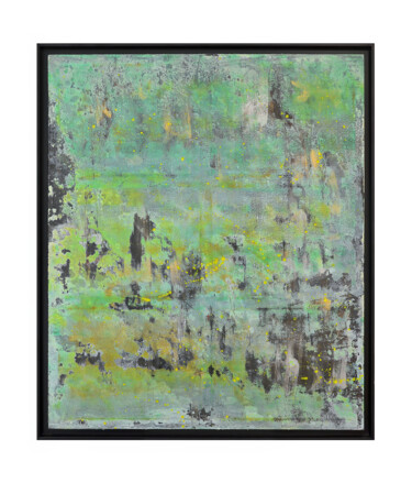 Painting titled "La mare aux Fées" by Bald, Original Artwork, Acrylic