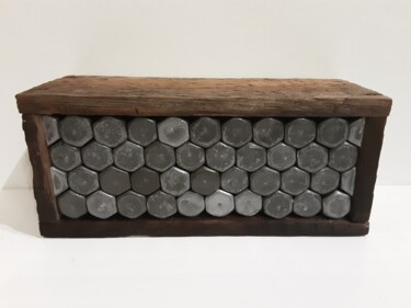 Escultura intitulada "Gas & Air" por Martin Blindell, Obras de arte originais, Metais