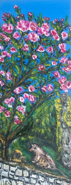 绘画 标题为“Le laurier-rose” 由Maria Helena De  Macedo  Benier, 原创艺术品, 丙烯