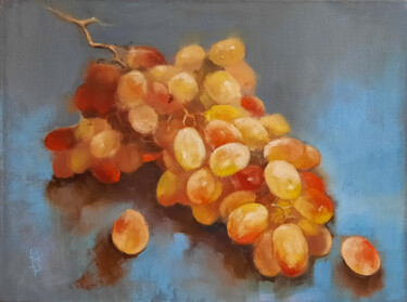 The Grapes of the Fall Peinture intitulée "The Grapes of the F…" par Irina Sergeyeva, Œuvre d'art originale, Huile Monté sur Châssis en bois