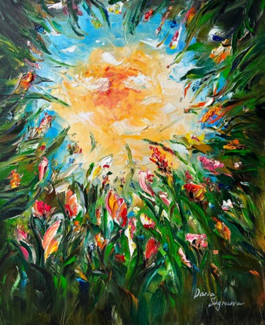 ANT LOOKS AT THE SUN 绘画 标题为“ANT LOOKS AT THE SUN” 由Daria Sugrobova, 原创艺术品, 油