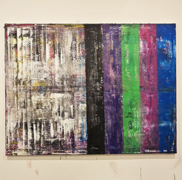Malerei mit dem Titel "Driftwood" von M.Garcia, Original-Kunstwerk, Acryl Auf Keilrahmen aus Holz montiert