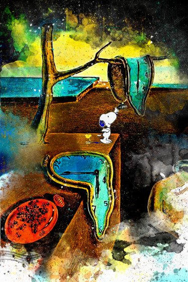 绘画 标题为“Salvador Dalí, La P…” 由Benny Arte, 原创艺术品, 数字油画